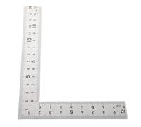 NOLITOY 1pcs Stainless Steel L Shaped Square Measure Tool Carpentry Square Ruler with Accurate Measurements Easy-to-clean Silver Sturdy Multifunctional Design on The Go and Field Use