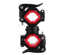 NOLITOY 1set Rotatable Bike Light Stand Front Lamp Holder Clamp for Various Handlebar Red Bicycle Accessories Mount for Flashlight