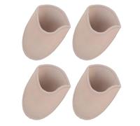 NOLITOY 2 Pairs Ballet Toe Pads for Pointe Shoes, Flexible Synthetic Half Pads with High Elasticity and Wear-Resistant Curved Design, for Forefoot Protection in Dancing Shoes