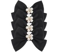 NOLITOY 2 Pairs Bow Pearl Shoe Clips Shoe Decor Cloth Metal Pearls Practical Reusable Accessories for Women Wedding Banquet