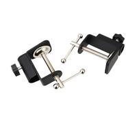 NOLITOY 2 Pcs Adjustable C Shape Microphone Mount Clamp for Table Desk, Sturdy Suspension Mic Holder Base Clip, Suitable for Live Streaming and Podcasting Use