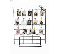 NOLITOY 2 Pcs Grid Wall Panel: Thickened Standing Frame for Craft Show Photo Organiser 35cm Heavy Duty Metal Display Board for Market Stall and Jewellery
