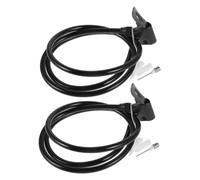 NOLITOY 2 Pcs High Pressure Bike Pump Extension Hose with Multiple Valve Adapters for Presta Inflation Portable Replacement Parts for Bicycle Tires Quick Air Inflation for Cycling