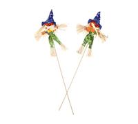NOLITOY 2 Pcs Reusable Pumpkin Scarecrow with Lifelike Faces for Halloween Indoor Outdoor Decor Versatile Fall Decorations for Garden and Party Halloween Pumpkin Decorations