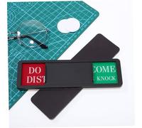 NOLITOY 2 Pcs Sliding Door Signs Privacy Indicators with Do Not Disturb and Welcome Messages Easy to Install Office and Home Status Management No Drilling Required