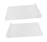 NOLITOY 2 pcs Stainless Steel Sink Splash Guard Wall Mounted Side Splatter Shield for Kitchen Sink Rust-resistant Splashback Panel Easy to Install Protective Barrier Water Control
