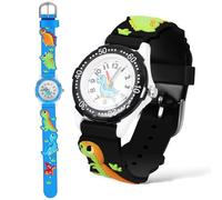 NOLITOY 2 Pcs Watches with Cartoon Dinosaur Design for Boys Clear Arabic Numerals Quartz Movement Teaching Punctuality and Reading
