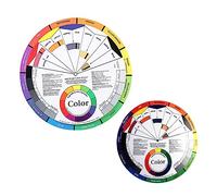 NOLITOY 2 Pcs Women Makeup Color Wheel Nail Art Rotation Mixed Color Display Board with Complementary Schemes