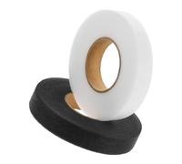 NOLITOY 2 Rolls Double-sided Hemming Tape for Clothes and Curtains No Sew Adhesive Fabric Tape White Black Yards Easy Fix for DIY Sewing Embroidery and Fabric Repairs