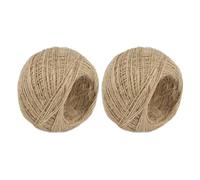 NOLITOY 2 Rolls Jute String Braided Jute String 2 Rolls Khaki for Binding Items and DIY Crafts Art Projects Wedding Decoration Rustic
