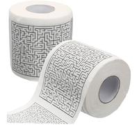 NOLITOY 2 Rolls Pattern Toilet Paper Thick Soft Toilet Tissue for Bathroom Use Absorbent No Crumbs Wood Pulp Napkins for Home Hotel Public Restrooms