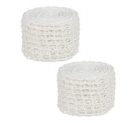 NOLITOY 2 Rolls Reusable Yarn Meat Netting for Cooking and Roasting Elastic Mesh for Beef Pork Poultry Kitchen Barbecue Net for Even Heat Circulation and Secure Meat Wrapping