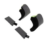 NOLITOY 2 Set Forearm Crutch Handle Pads with Thickened Cushioning Breathable Sweat-Absorbing Non-Slip Grip Sleeves Replacement Padding for Elbow Crutches Soft Inner Lining Grey