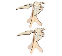 NOLITOY 2 Sets DIY Balance Wooden Birds Physics Experiment Kit for Gravity Lever Learning Educational Science Puzzle for Junior High Students