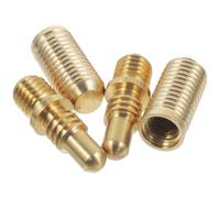 NOLITOY 2 Sets Heavy Duty Copper Pool Cue Connecting Screws Kit for Billiard Game, Rust-proof and Wear-resistant Joint Screws to Connect Pool Cue Parts, Sturdy and Not Easy to Deform