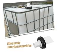 NOLITOY 2 Sets IBC Lid Filter with Fine Nylon Mesh White for Rainwater Tank and Industrial Liquid Filtration Lightweight Portable IBC Water Tank Cap Easy Installation