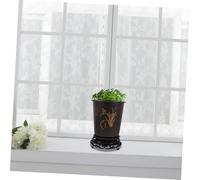 NOLITOY 2 Sets Large Orchid Flowerpots with Drainage Tray Plastic Planters for Indoor Plants Succulents Ferns Home Gardening Supplies