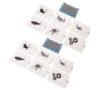 NOLITOY 2 Sets Lenticular Lens Animation Science Kit for Optical Experiment Early Education Stem Learning Tool DIY Assembly for Visual Illusion and Creativity Development