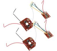 NOLITOY 2 Sets Mini 2-channel Remote Control Module 27mhz Rc Car Transmitter Receiver Board with Antenna for Science Experiment and Assembly