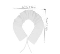 NOLITOY 2 Sets Miniature Cook Hat and Neckerchief for Dolls Adjustable Tiny Chef Hats with Soft Cotton Bands Realistic Dollhouse Kitchen Accessories for Role Play and Festive Decoration
