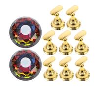 NOLITOY 2 Sets Nail Practice Tips Stand for Beginners Plastic and Crystal Materials with Colour Retention Versatile Nail Art Assistant and On-the-go Use