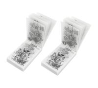 NOLITOY 2 Sets Sulfate Paper Vintage Retro Handbook DIY Decorative Backing Paper for Scrapbooking and Calendar Decor, Semi- Blank Sheets Suitable for Laptops and Handbooks
