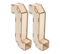 NOLITOY 2 Sets Wooden DIY Periscope Model Educational Optical for Science Experiment Reflection Teaching Tool Telescopic Periscope for Boys Indoor Backyard Games