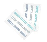 NOLITOY 2 Sheets Creative Blue Sea Salt Sticky Tabs Self-Adhesive Page Markers for Books Folders Binders Lightweight Colorful Index Flags for Document Classification Reading Notes Office