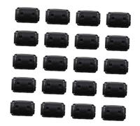 NOLITOY 20 Pcs Ferrite Core Noise Filter Ring Clips with Plastic Cover Removable High- Suppressor for Power and Data Cables Easy Install Cable Management for Emi Rfi Reduction