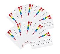 NOLITOY 20 Sets Alphabet Tabs A-z Page Markers with White and Colorful Letters Sticky Index Stickers for Books Notes Files Self-Adhesive Labels for Quick Navigation and Organized Labeling