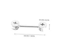 NOLITOY 20 Sets Furniture Connecting Fasteners Kit with Double Ended Dowels and Zinc Alloy Cam Fittings Replacement for Cabinet and Wardrobe Assembly Practical and Lightweight Design