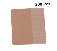 NOLITOY 200 Pcs Kraft Earring Display Cards Brown Kraft Paper Earring Holder Tags for Ear Studs Pre-Cut for Easy Display Jewelry Packaging for Homemade Crafts
