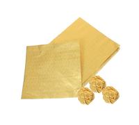 NOLITOY 200pcs Foil Golden Foil Chocolate Wrappers Candy Candy Wrappers Gold Chocolate for Sweets Gold Food Wrapping Paper