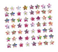 NOLITOY 200Pcs Wooden DIY Buttons with Mixed Star Patterns for Sewing Crafts Decorative Supplies for Clothing Hats Bags Knitwear Handmade Scrapbooking and Handicraft Projects