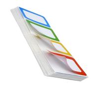 NOLITOY 200Pcs Writable Name Tag Stickers Self-Adhesive Label Stickers for Home Office Storage Blank Name Labels for Files Boxes Clothes Practical Organizing Tags
