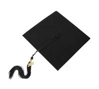 NOLITOY 2026 Graduation Cap with Tassel for High School and Bachelor Graduates Black Polyester Graduation Hat with Elastic Comfort Fit and Adjustable Band Or Parties