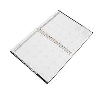 NOLITOY 2026 Weekly and Monthly Academic Calendar Planner A4 Twin-wire Binding Agenda Notebook for School and Office with Weekly Goals and Compact Design