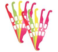 NOLITOY 20Pcs 3D Prism Diffraction Glasses Cardboard with Rainbow Effects for Holiday Lights and Music Events