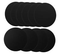 NOLITOY 20pcs Black 40mm Phone Metal Sticker Round Adhesive Iron Sheet Magnetic Phone Bracket Disc Car Accessories