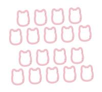 NOLITOY 20pcs Cat Carabiner Keychain with Colorful Enamel Coating Sturdy Spring Snap Hook for Backpack Purse Secure Key Ring Clip Holder Cute Cream Cat Design for Women and Gifts