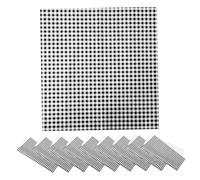 NOLITOY 20pcs Checkered Bouquet Wrapping Paper Thick Paper Black White Floral Wrap for Weddings Birthdays Showers Elegant Classic Pattern Tissue