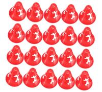 NOLITOY 20Pcs Colored Football Training Cones High Soccer Markers for Agility Drills School Sports Field Boundaries Roller Skating Basketball Practice