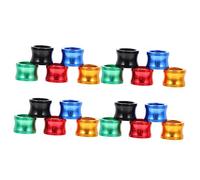 NOLITOY 20Pcs Colorful Bird Leg Bands for Pigeons Parakeets More Durable Identification Rings Blue Green for Racing Marking Managing Poultry