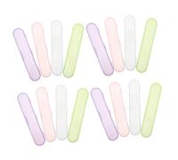 NOLITOY 20pcs Eyelash Tweezer Travel Case Lightweight Plastic Storage Box with Soft Interior Lining Scratch Compartments for Manicure and Beauty Tools Portable Organizer