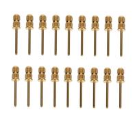 NOLITOY 20pcs Gold Nail Drill Bits Sanding Bands Mandrel for Manicure Pedicure Lightweight Nail File Heads for Salon Home DIY