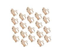 NOLITOY 20pcs Gold-plated Clip Earrings Painless Non-piercing Earcuff Hanging Jewelry for Women Men Ear Clip Earrings No Pierced Design