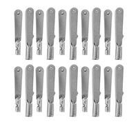 NOLITOY 20pcs Metal Snap Clips Quick Link M2 Thread Self-locking Clevis for Rc Fixed Wing Airplanes Model Accessories with M3 and M2 Clamps for Secure Installation