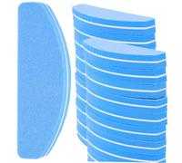 NOLITOY 20Pcs Mini Sponge Nail Polishing Strips Double-Sided Pedicure Files for Acrylic Gel and Natural Nails and Efficient Fingernail Buffer Tools for Manicure and Surface Sanding