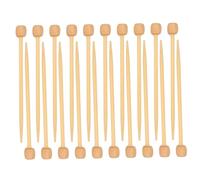 NOLITOY 20PCS Mini Wood Knitting Needles Single Pointed Rods DIY Craft Tools for Crochet Weaving and Brooch Making Suitable for Beginners and Experienced