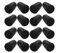 NOLITOY 20pcs Non-Slip Rubber Cane Tips for Walking Sticks Short Round Trekking Pole End Caps with Shock Absorption and Noise Dampening Enhanced Stability Foot Covers for Hiking and